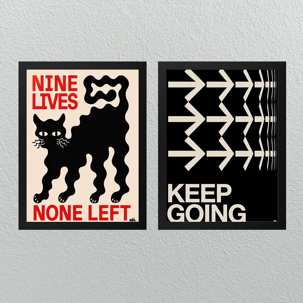 Conjunto de Cuadros Nine Lives