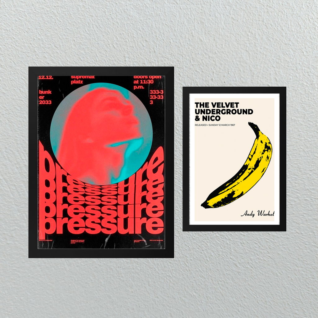 Conjunto de Cuadros Pressure & Banana