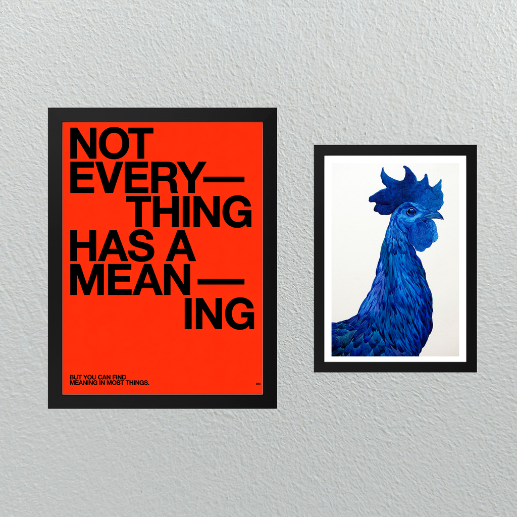 Conjunto Cuadros Meaning y Gallo
