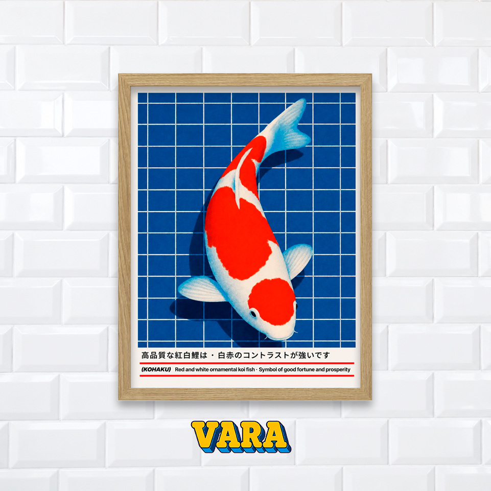 Cuadro Pez Kai Ilustración