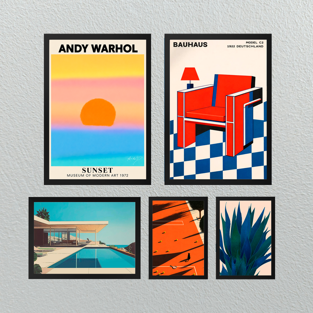 Conjunto Warhol Bauhaus Minimalismo