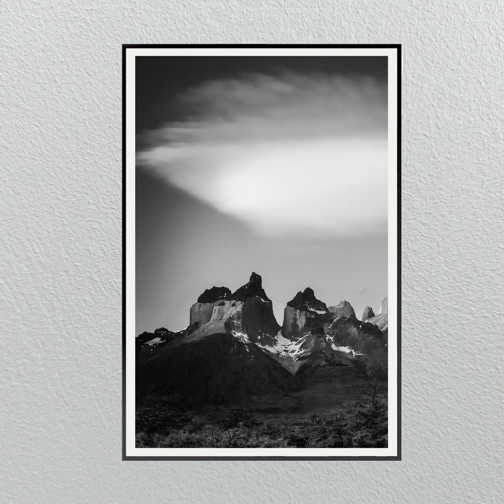 Cuadro Cuernos Paine Nube Aluminio