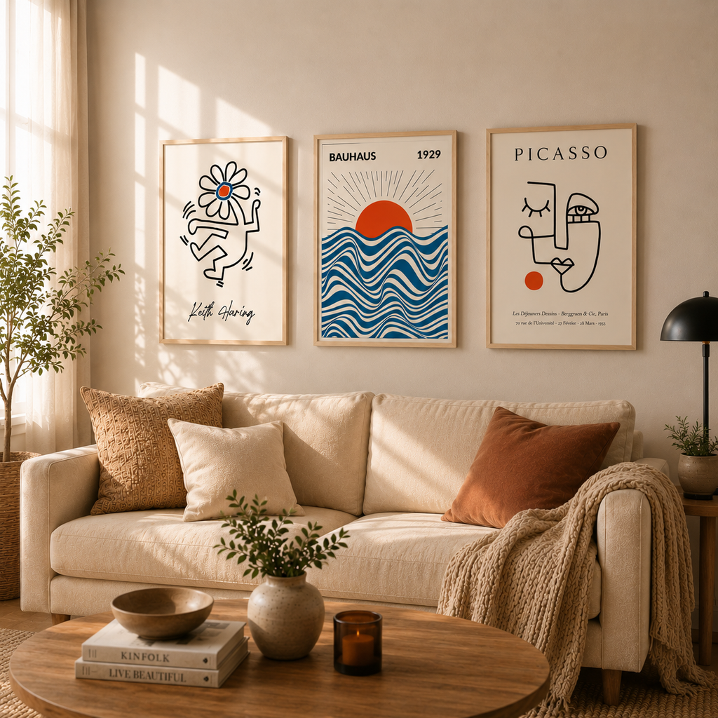 Colección Cuadro Bauhaus Haring Picasso