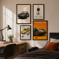 Composición Porsche 4 Cuadros