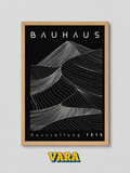 Cuadro Bauhaus Montaña Negro