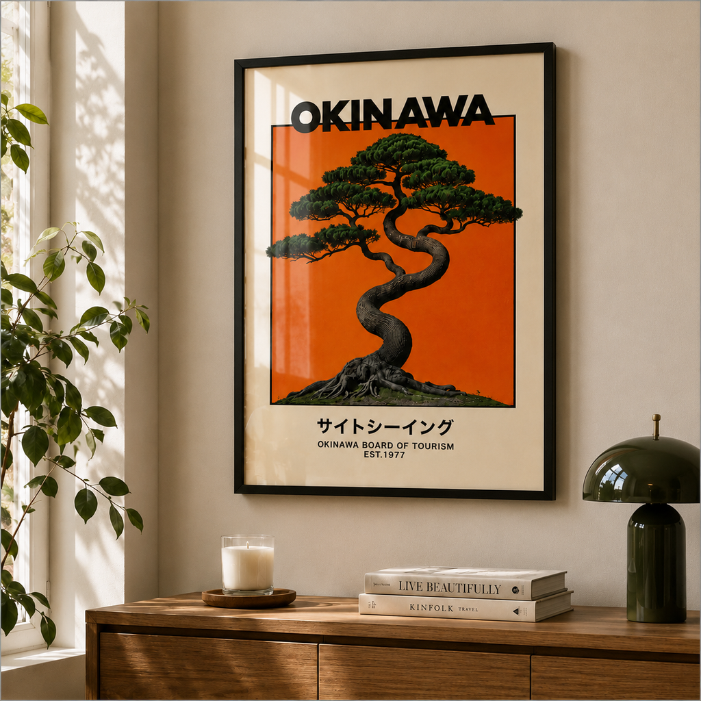 Cuadro Okinawa Ilustración
