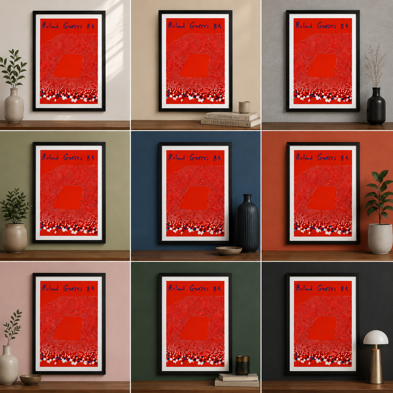 Cuadro Poster Roland Garros 1984