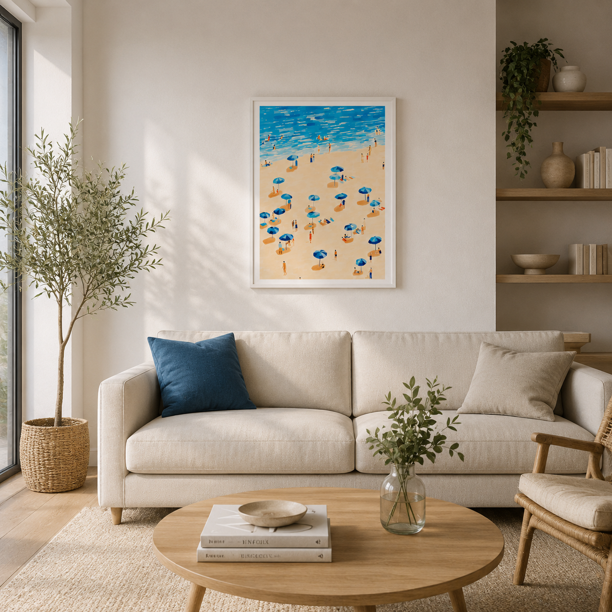 Cuadro Playa Ilustración