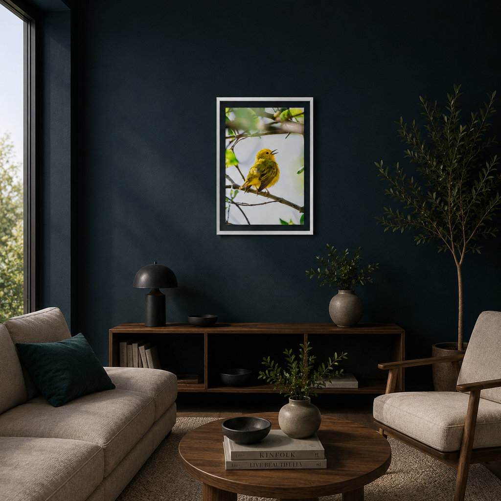 Cuadro Pajaro Amarillo