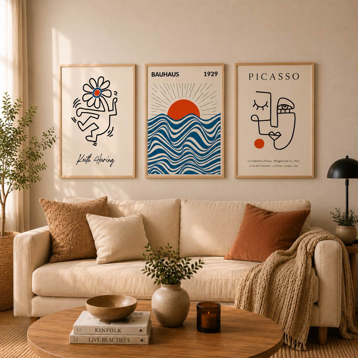 Colección Cuadro Bauhaus Haring Picasso
