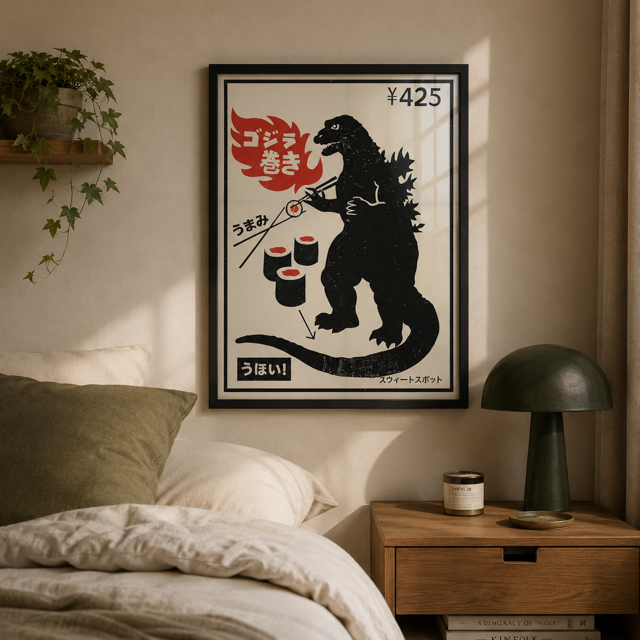 Cuadro Godzilla Ilustración