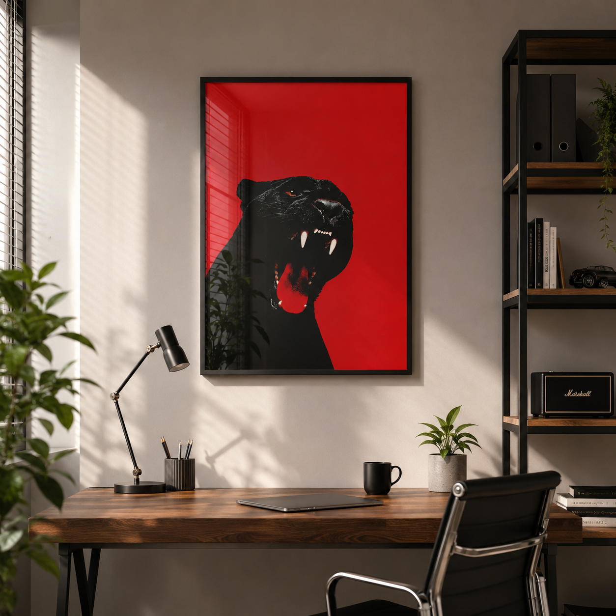 Cuadro Pantera Roja Ilustración
