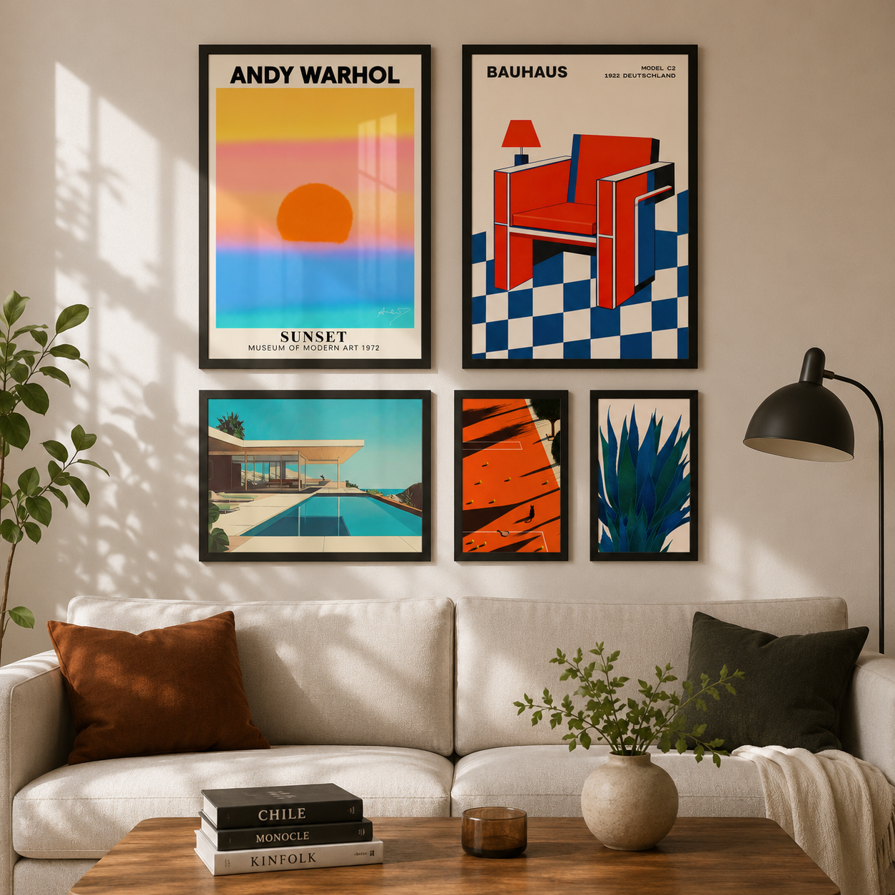 Conjunto Warhol Bauhaus Minimalismo