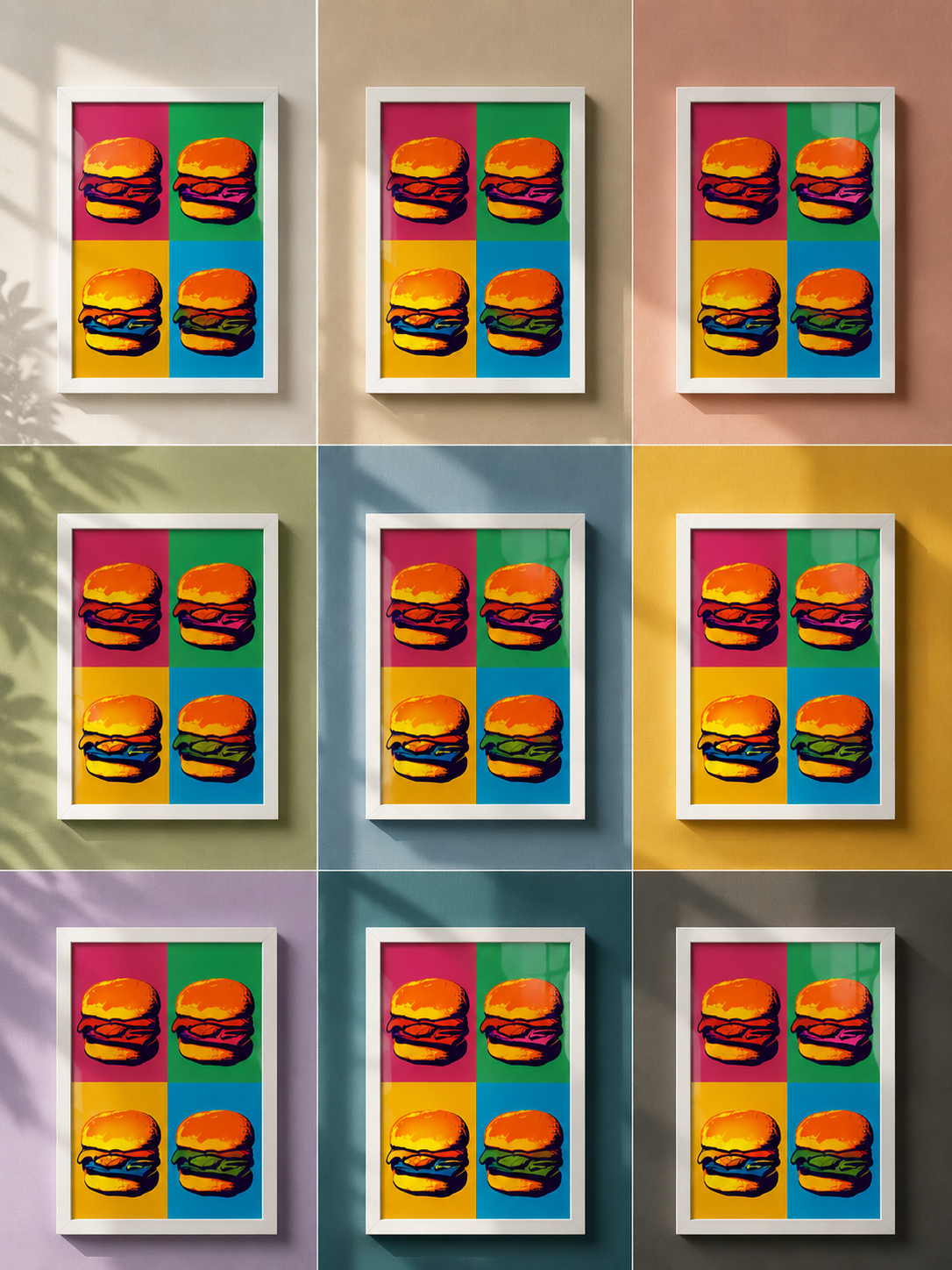 Cuadro Pop Hamburger