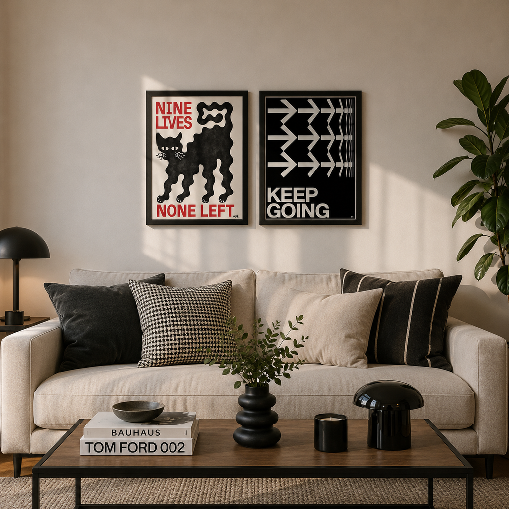 Conjunto de Cuadros Nine Lives