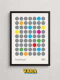 Cuadro Bauhaus Puntos Ilustración
