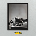 Cuadro Formula 1 Blanco y Negro Fotografía