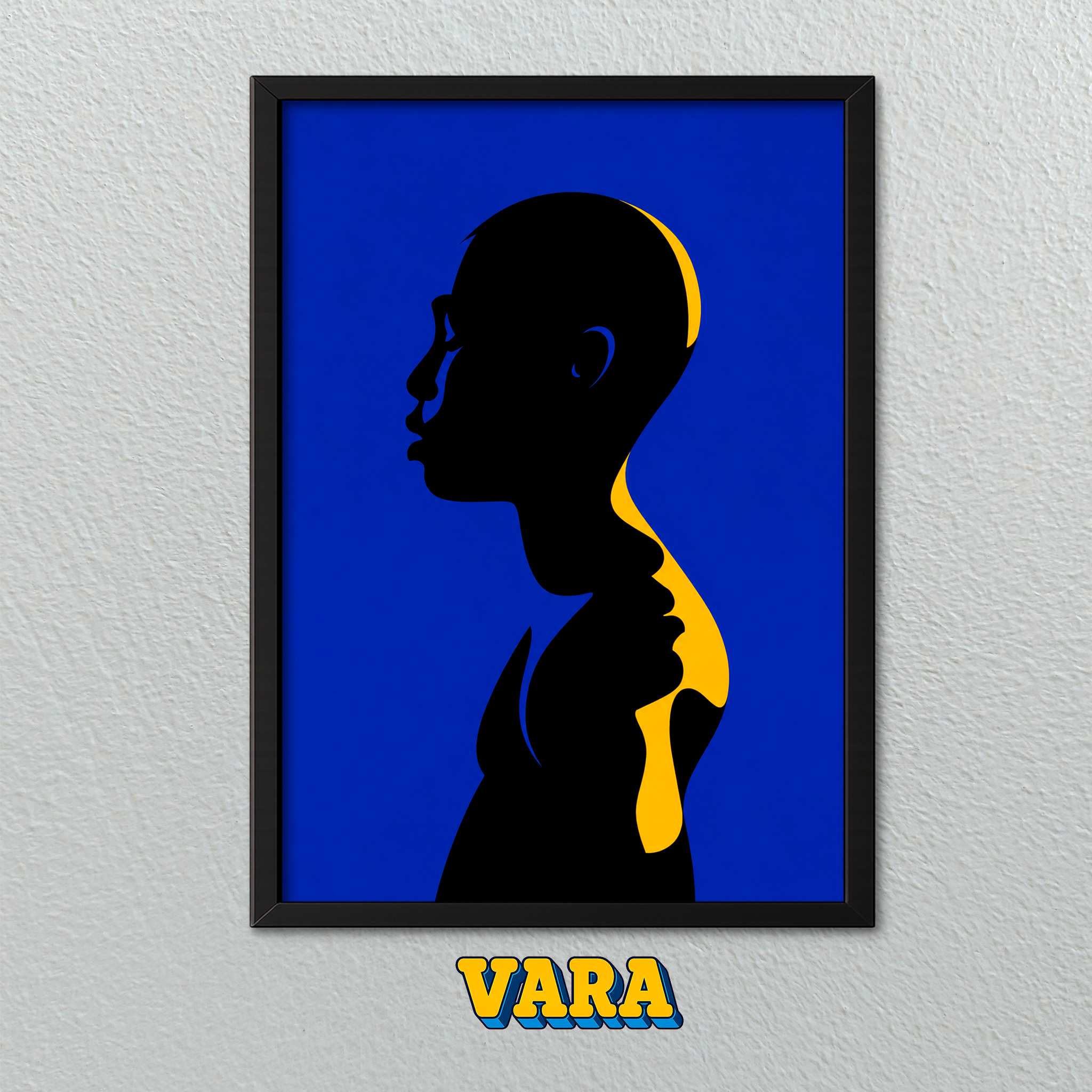 Silueta Azul Ilustración