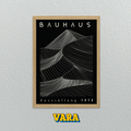 Cuadro Bauhaus Montaña Negro
