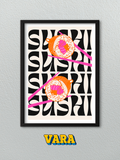 Cuadro Sushi Sushi Ilustración