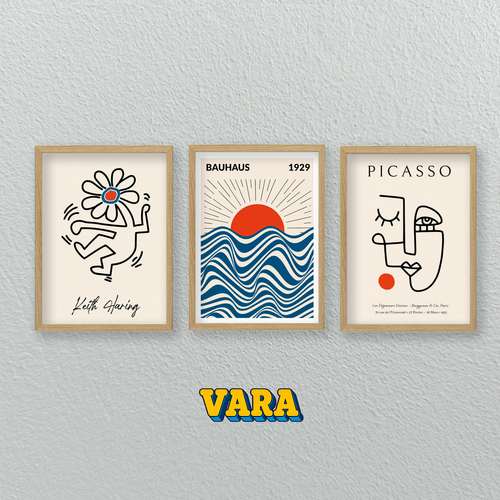 Colección Cuadro Bauhaus Haring Picasso