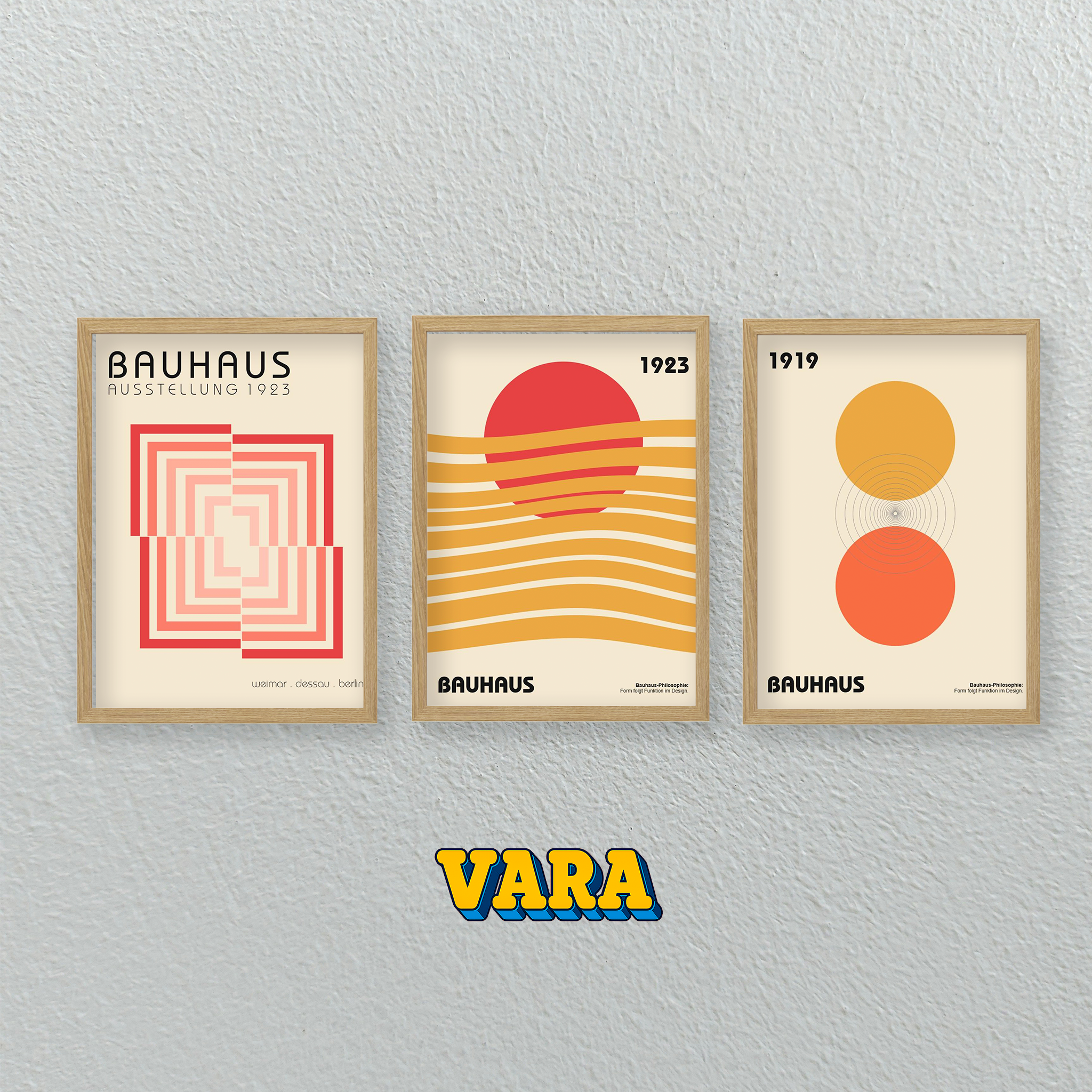 Conjunto Bauhaus Amarillo