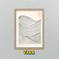 Cuadro Olas Japonesas Ilustración