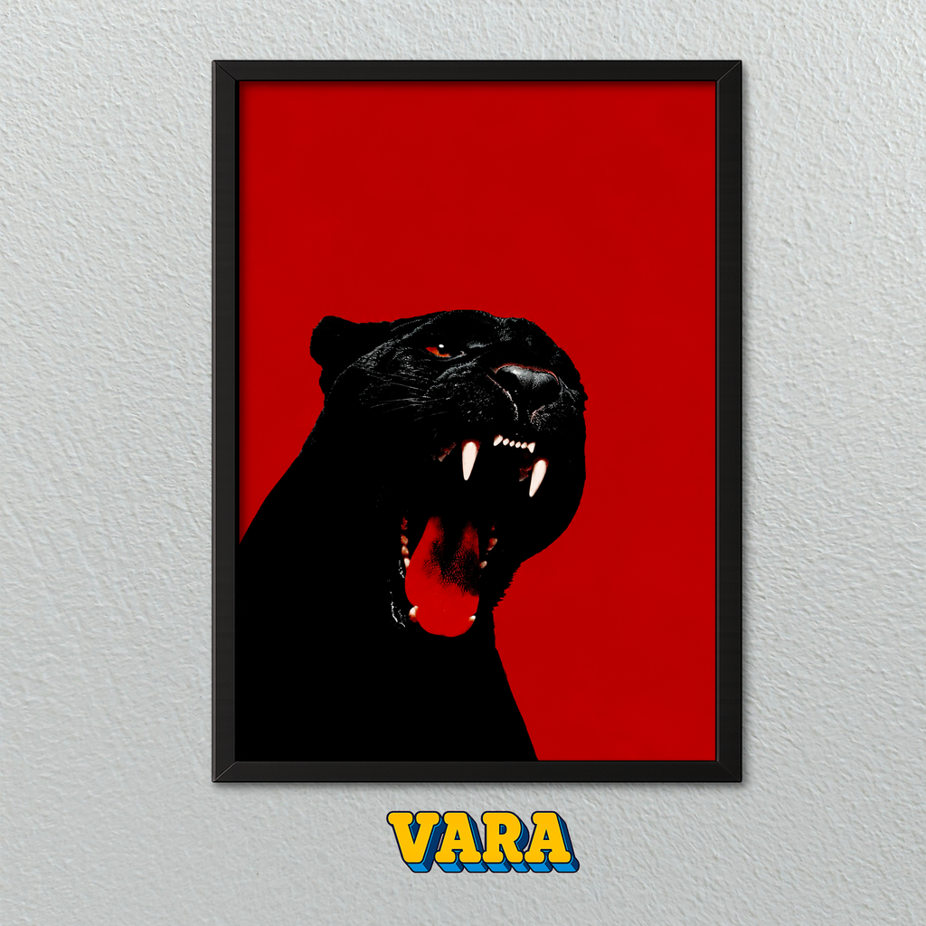 Cuadro Pantera Roja Ilustración