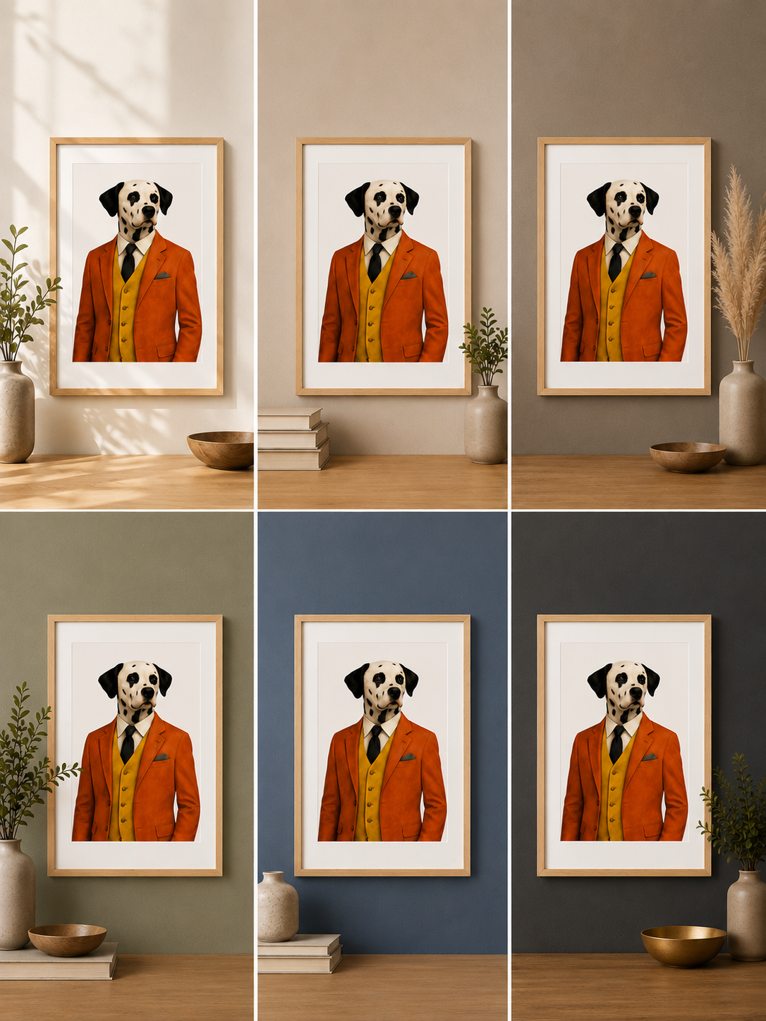 Cuadro Perro Formal Dibujo