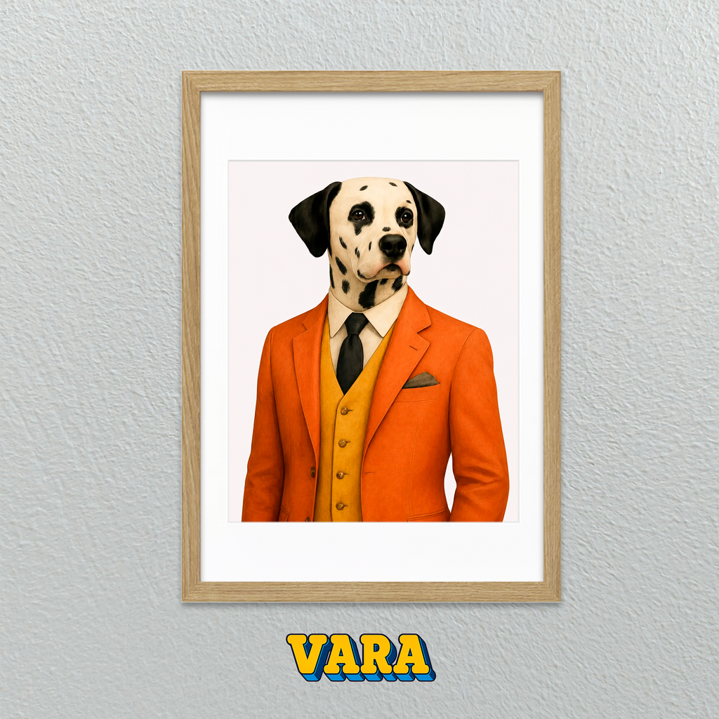 Cuadro Perro Formal Dibujo