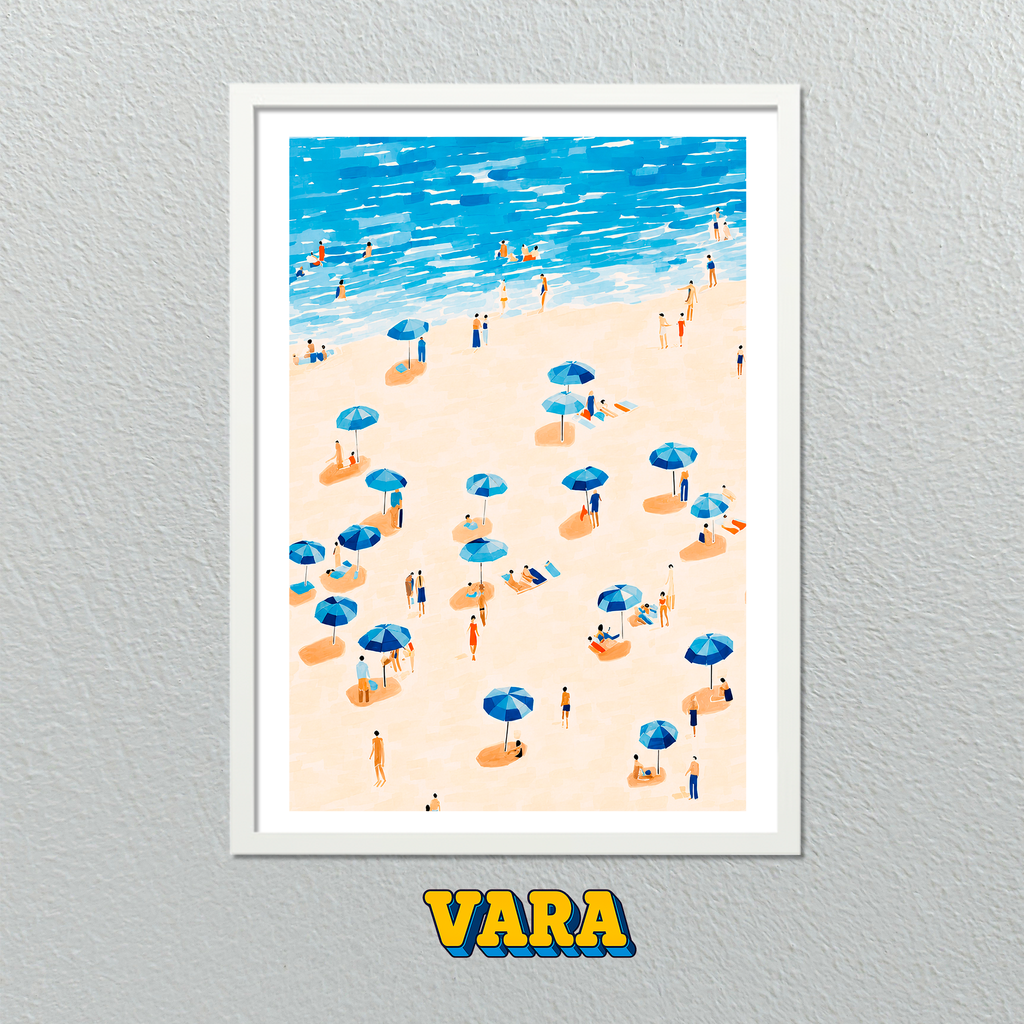 Cuadro Playa Ilustración