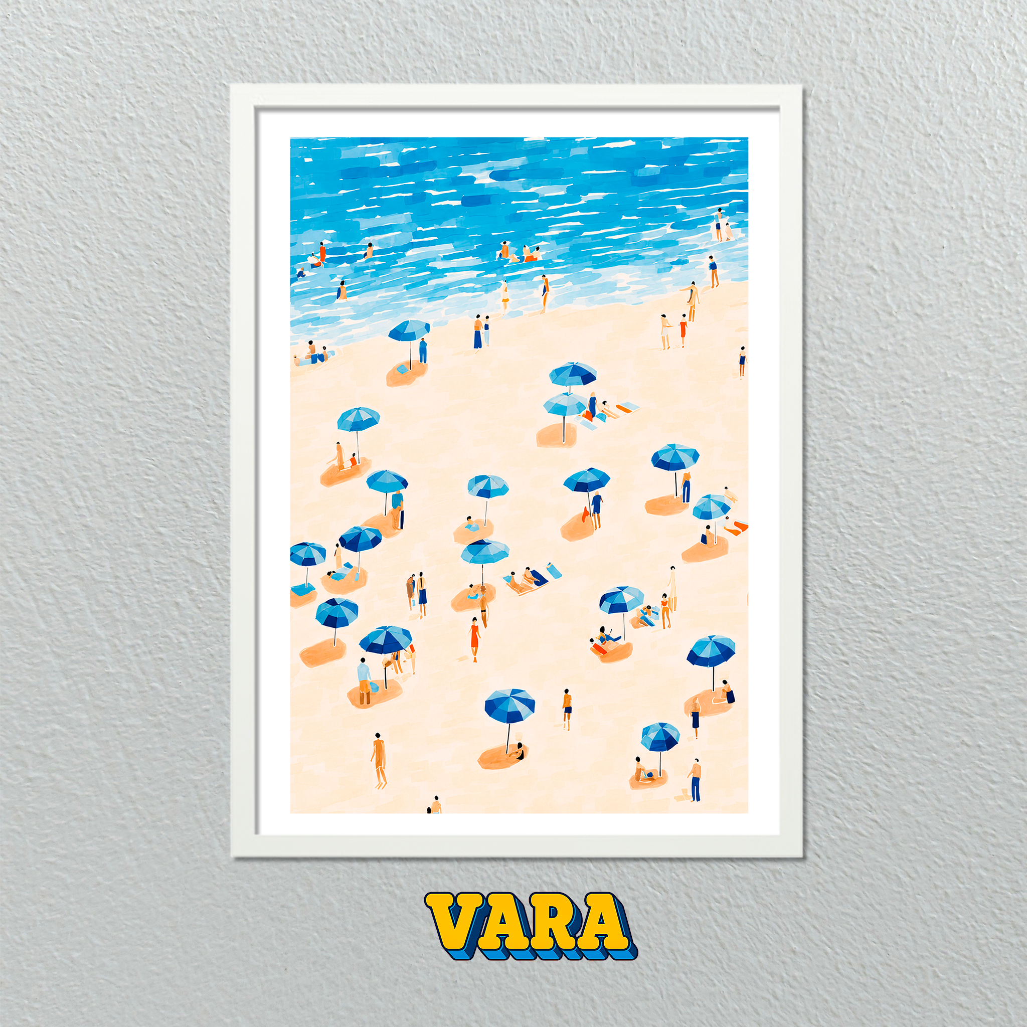 Cuadro Playa Ilustración