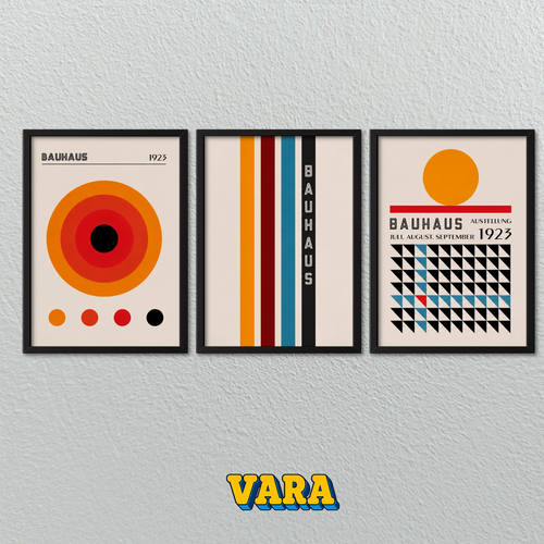 Conjunto Bauhaus Tricolor